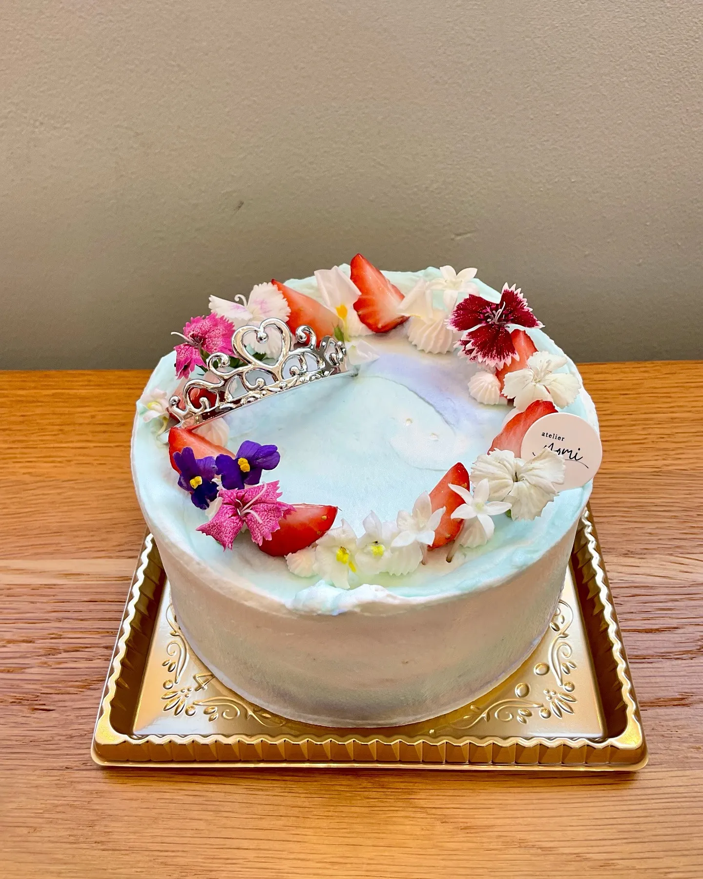 氷のお姫様なイメージのオーダーケーキ