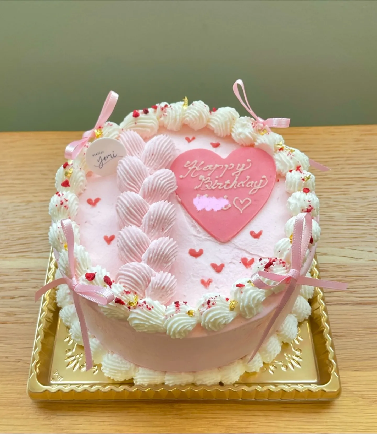 ピンク！大好き！なオーダーケーキ
