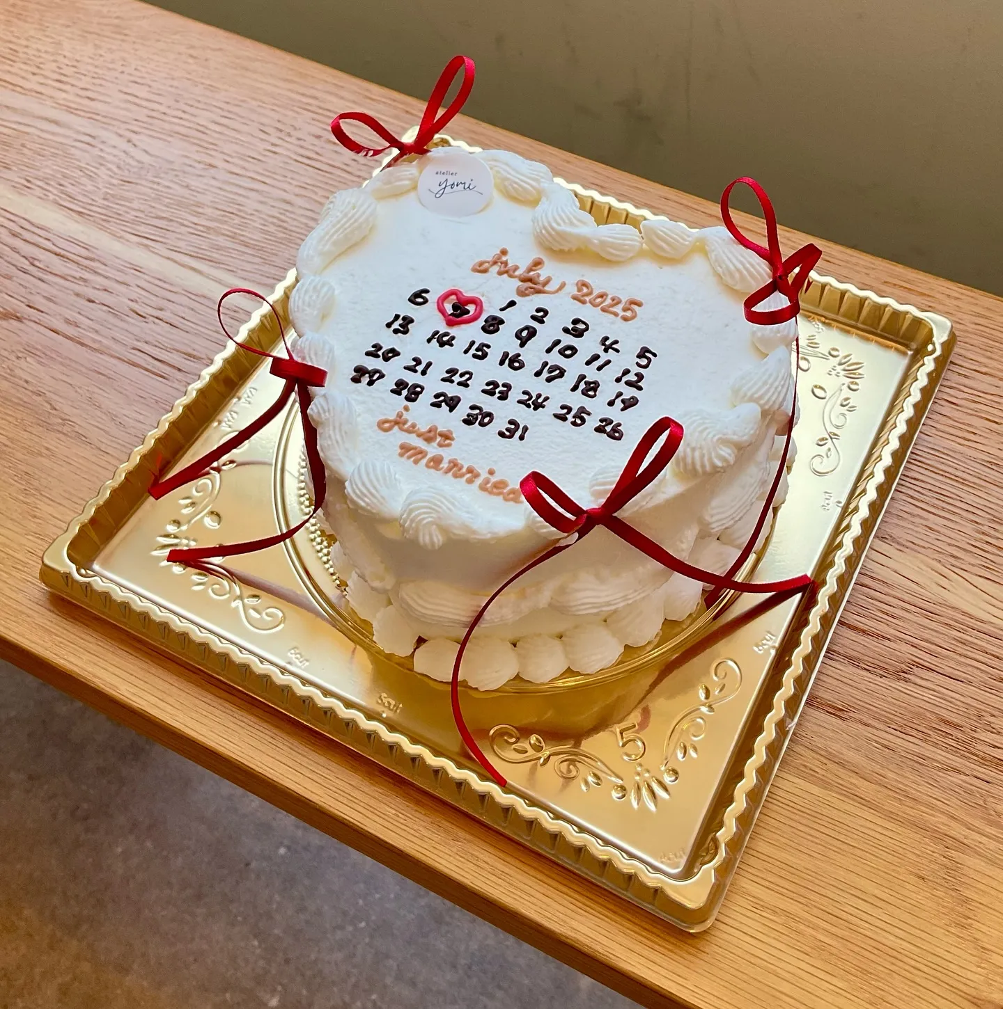 記念日のデコレーションケーキ