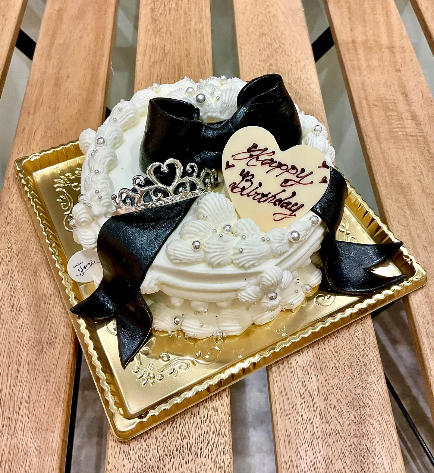 食べられるリボンケーキ