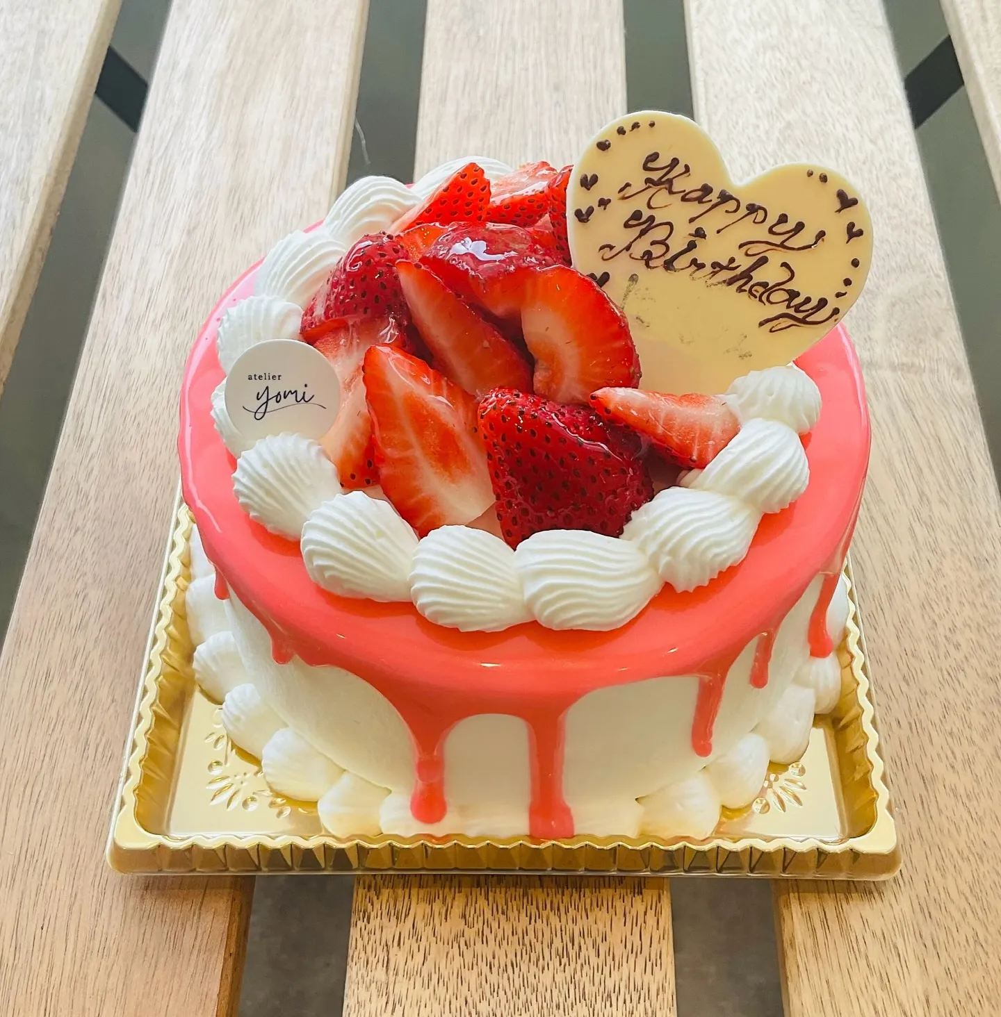 ピンクたらりっと苺