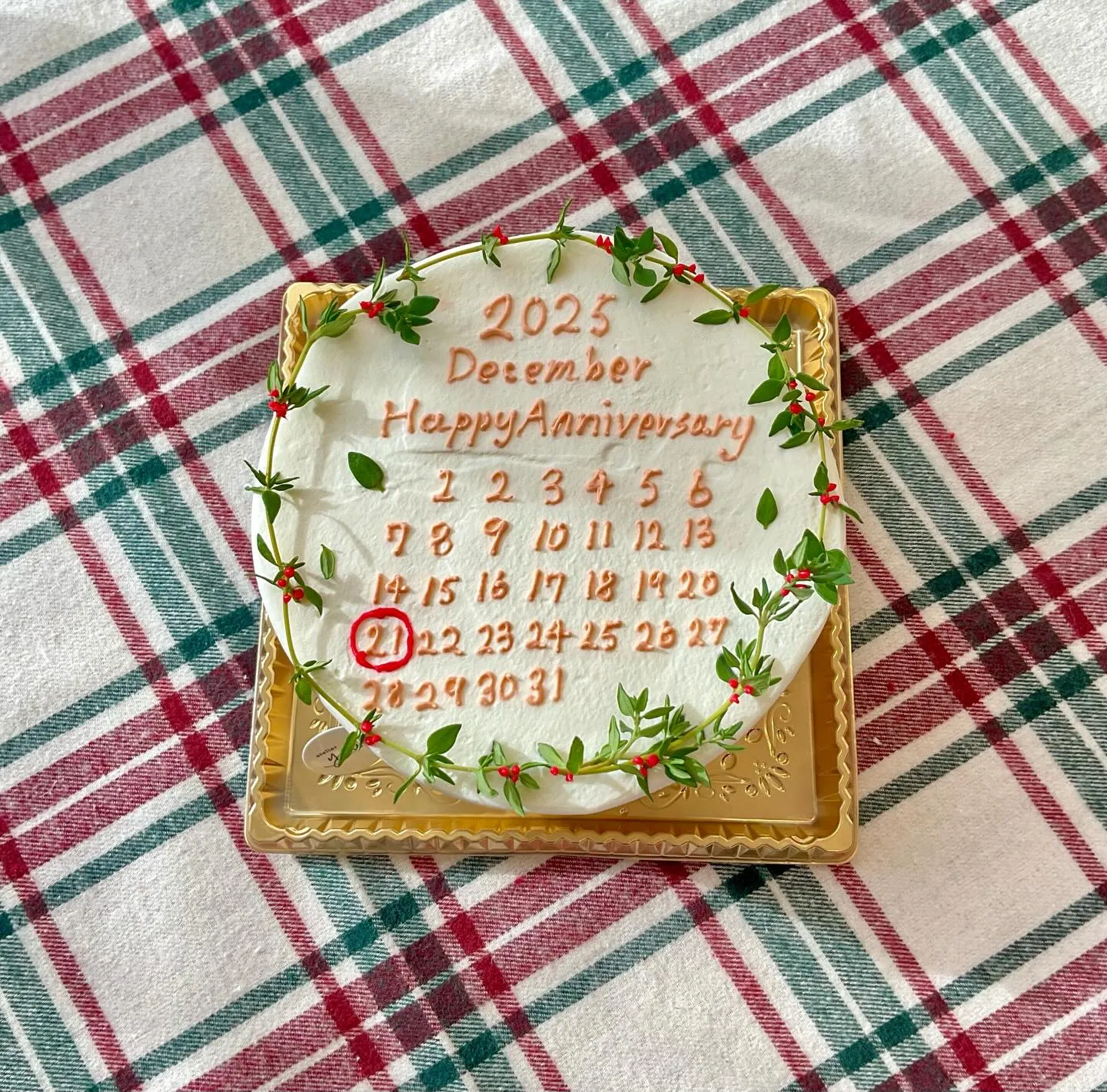 カレンダーケーキ