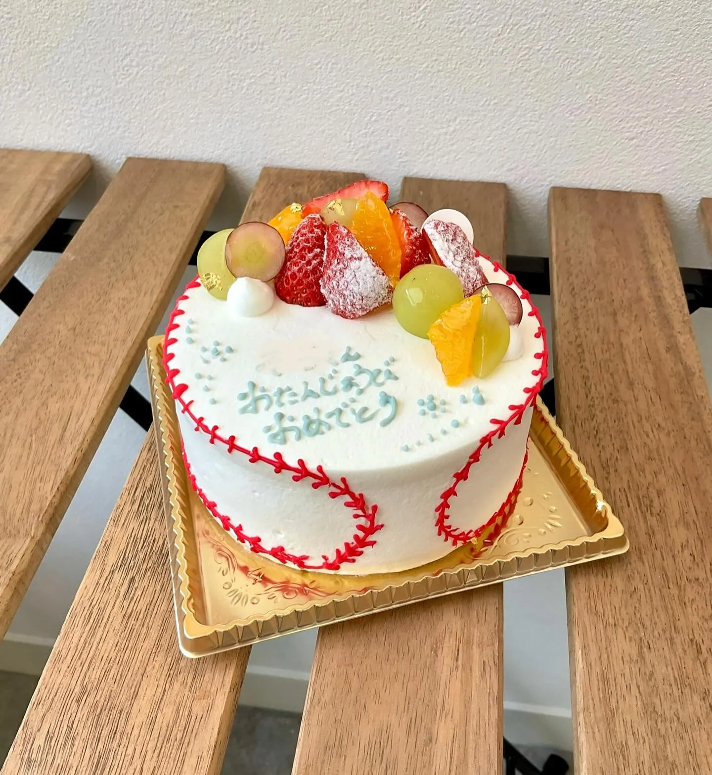 野球でオーダーケーキ