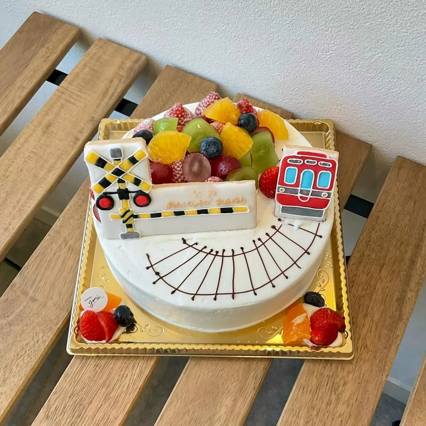 踏切と電車のデコレーション🚃