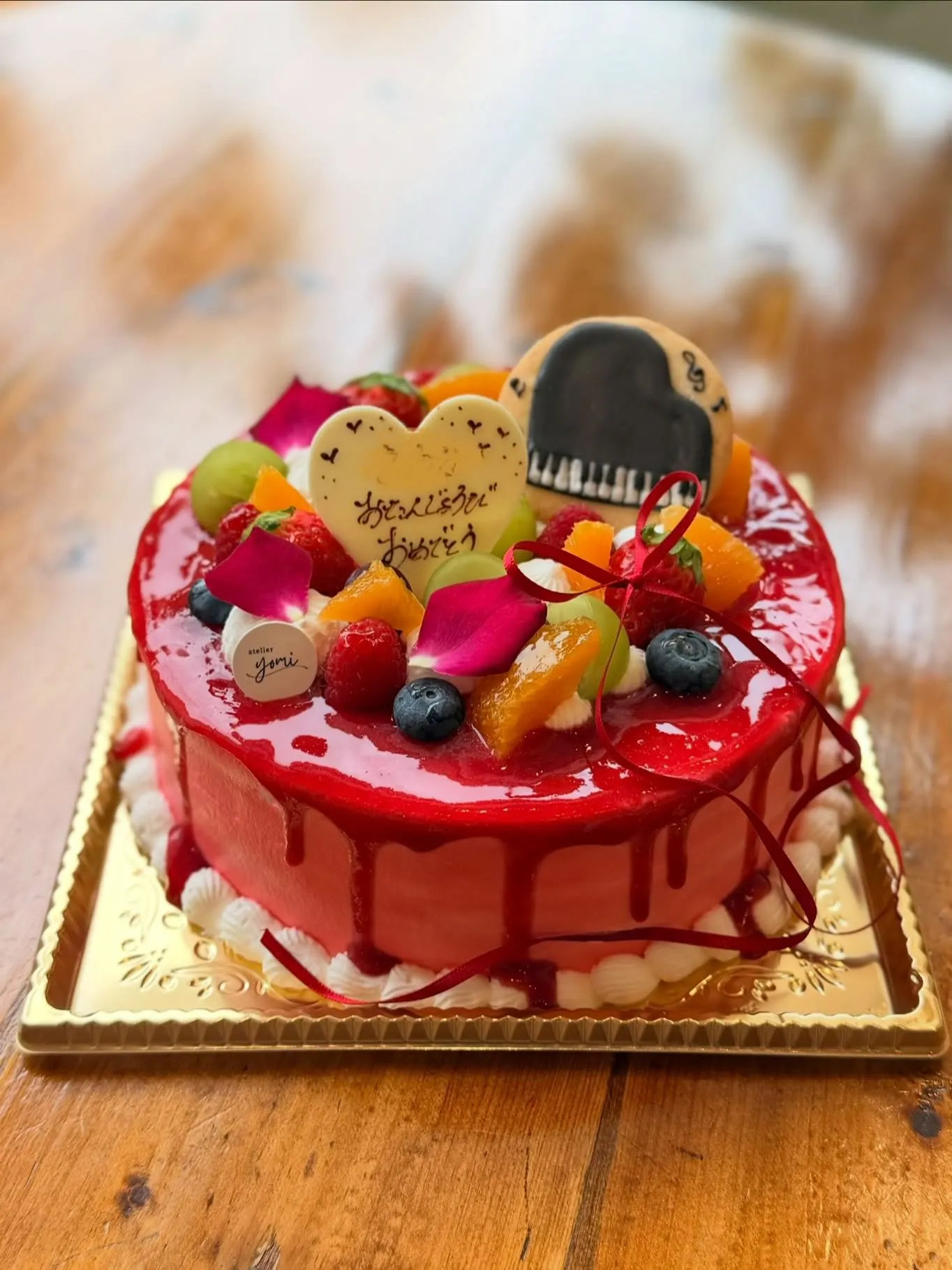ピアノの発表会後のバースデーケーキ