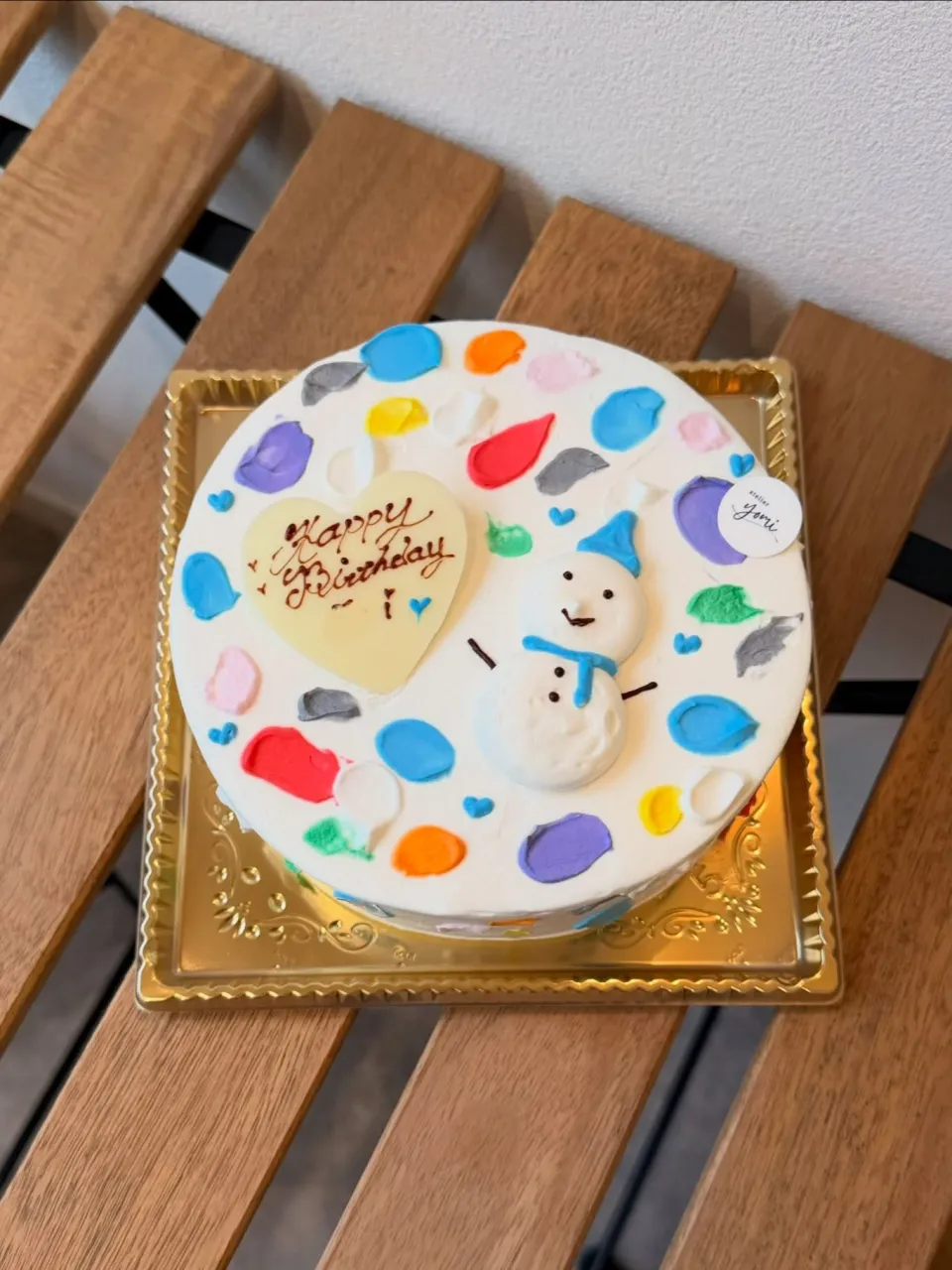 推しでバースデーケーキ💙⛄️