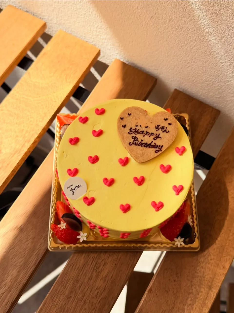 ギターモチーフのデコレーション🎸💛❤️